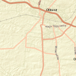 Powiat olkuski Street Map