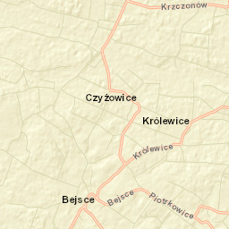 Bejsce Street Map