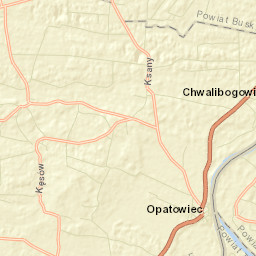 Opatowiec Street Map