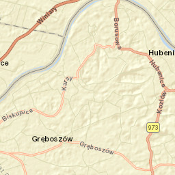 Gręboszów Street Map