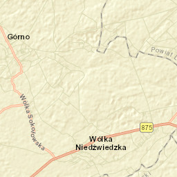 Wólka Niedźwiedzka Street Map