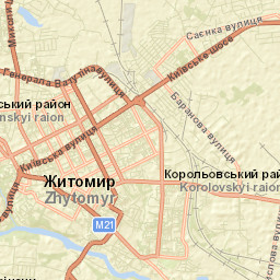 Zhytomyr Street Map