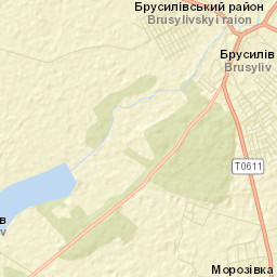 Brusylivs’kyy Rayon Street Map