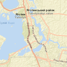 Yahotyn Street Map