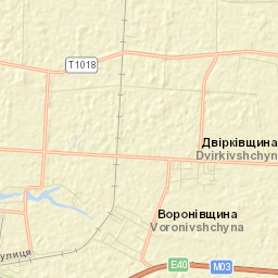 Yahotyns’kyy Rayon Street Map