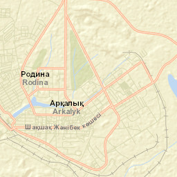 Arkalyk Street Map