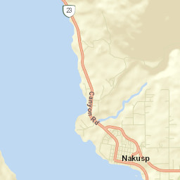 Nakusp Street Map