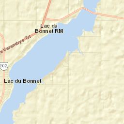 Lac du Bonnet Street Map