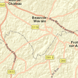 Auxi-le-Château Street Map