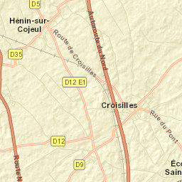 Croisilles Street Map