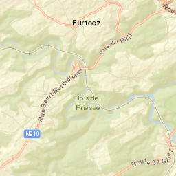 Houyet Street Map