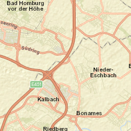 Bad Homburg vor der Höhe Street Map