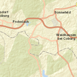 Weidhausen bei Coburg Street Map