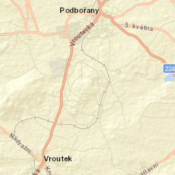 Podbořany Street Map