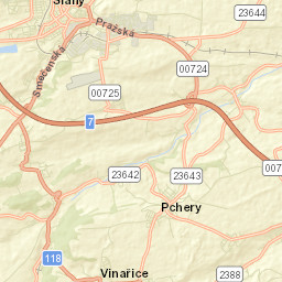 Slaný Street Map