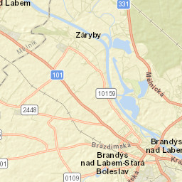 Brandýs nad Labem-Stará Boleslav Street Map
