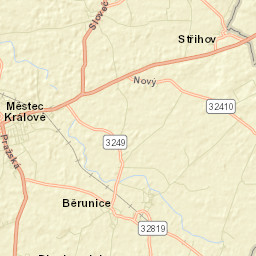 Městec Králové Street Map