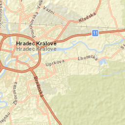 Hradec Králové Street Map
