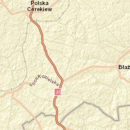 Polska Cerekiew Street Map