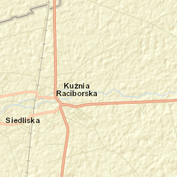 Kuźnia Raciborska Street Map