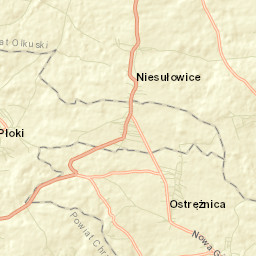 Ostrężnica Street Map