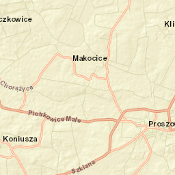 Proszowice Street Map