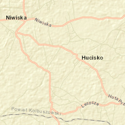 Niwiska Street Map
