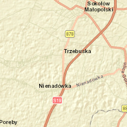 Sokołów Małopolski Street Map