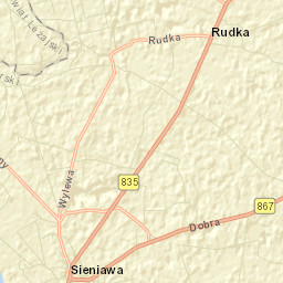 Sieniawa Street Map