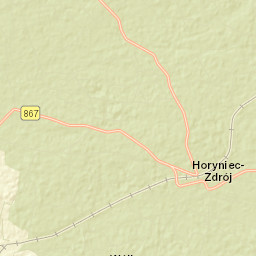 Horyniec-Zdrój Street Map
