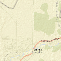 Poninka Street Map
