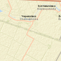 Chernyakhivka Street Map