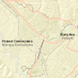 Valuyki Street Map
