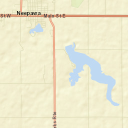 Neepawa Street Map