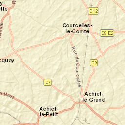 Achiet-le-Grand Street Map