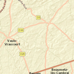 Vaulx-Vraucourt Street Map