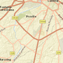 Cambrai Street Map