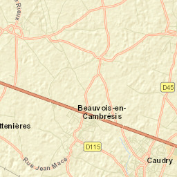 Caudry Street Map