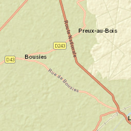 Bousies Street Map