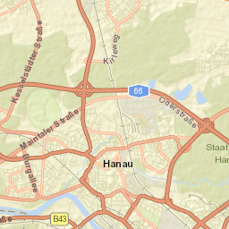 Hanau am Main Street Map