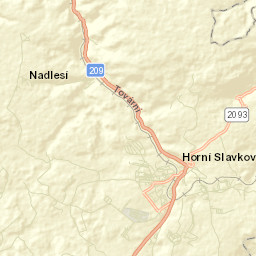 Horní Slavkov Street Map