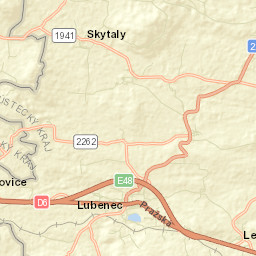 Lubenec Street Map