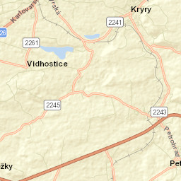 Kryry Street Map