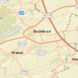Hřebeč Street Map