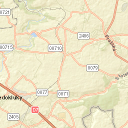 Velké Přílepy Street Map