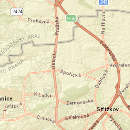 Zdiby Street Map