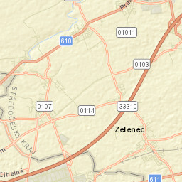Zeleneč Street Map