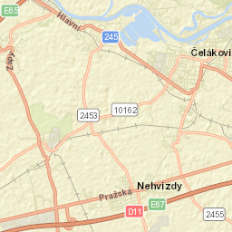 Nehvizdy Street Map