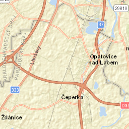 Opatovice nad Labem Street Map