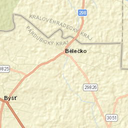 Býšť Street Map